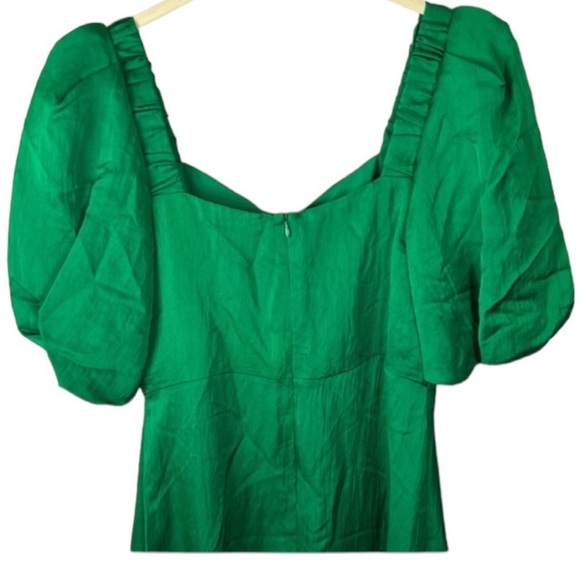 Sandro Falbala Rhinestone Embellished Cutout Midi Dress Emerald  38/M - Picture 5 of 15